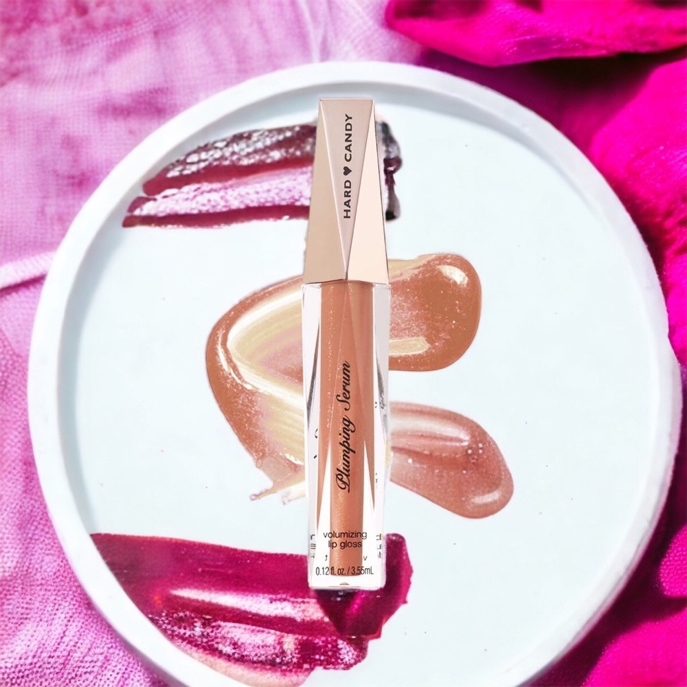 Hard Candy Plumping Serum Volumizing Lip Gloss, Shade Let’s Peach